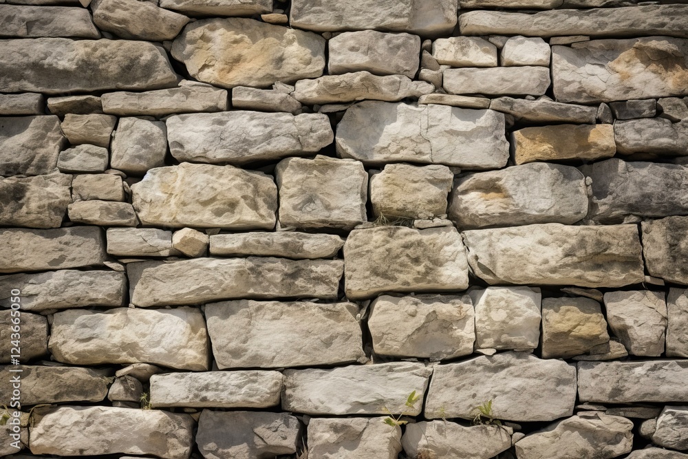 Poster sunlight illuminating a textured stone wall, creating a seamless background ideal for design project