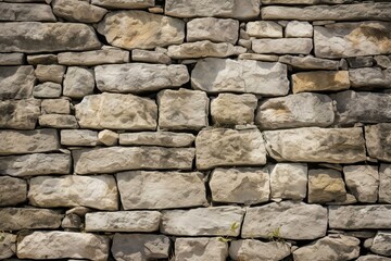 Fototapeta premium Sunlight illuminating a textured stone wall, creating a seamless background ideal for design projects