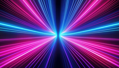 abstract futuristic background with pink blue glowing neon moving high speed wave lines neon night party stage fun dance fantastic wallpaper ads flyer