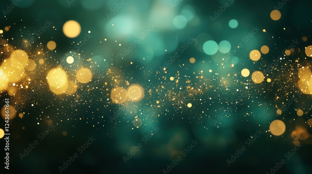 Poster abstract bokeh background with colorful round bubbles creating a soft blur effect ideal for creative
