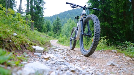 Mountain bikeride trail forest adventure