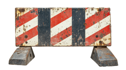 Urban area safety installing traffic barriers outdoors isolated on transparent background