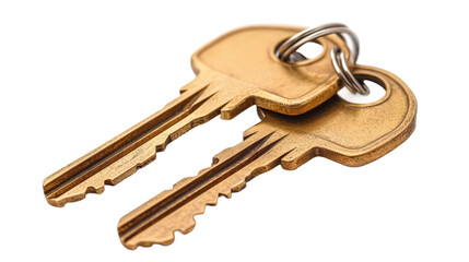 Unlocking new opportunities keys on table indoor still life isolated on transparent background