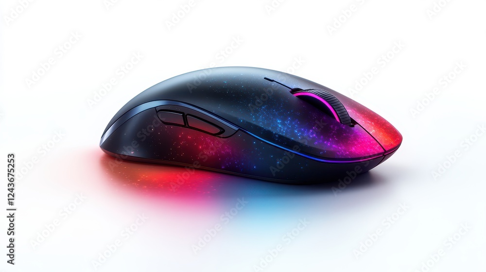 Poster computer mouse isolated on transparent background