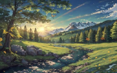 morning in the mountains, Pure Beauty