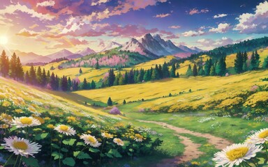 spring in the mountains