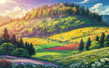 autumn in the mountains