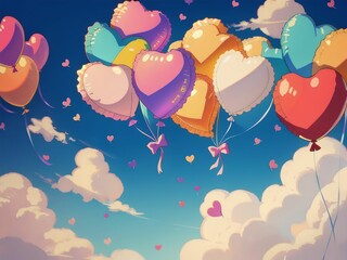 seamless pattern with balloons