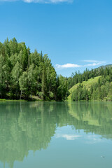 Fototapeta premium Scenery of Kanas Scenic Area in Xinjiang Uygur Autonomous Region, China