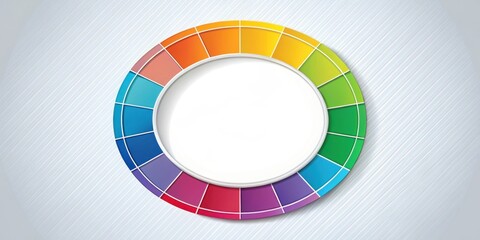 Obraz premium Infographic Circle Layout with Vectors , vector graphics