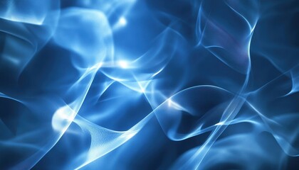 Fototapeta premium Abstract Blue Swirling Light Background