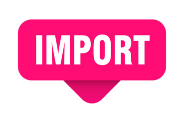 import sticker. import sign on transparent background