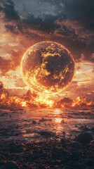 Fototapeta premium The effects of global warming