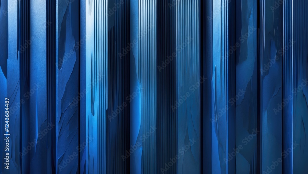 Poster vertical abstract blue gradient background with textured lines creating depth and visual interest su