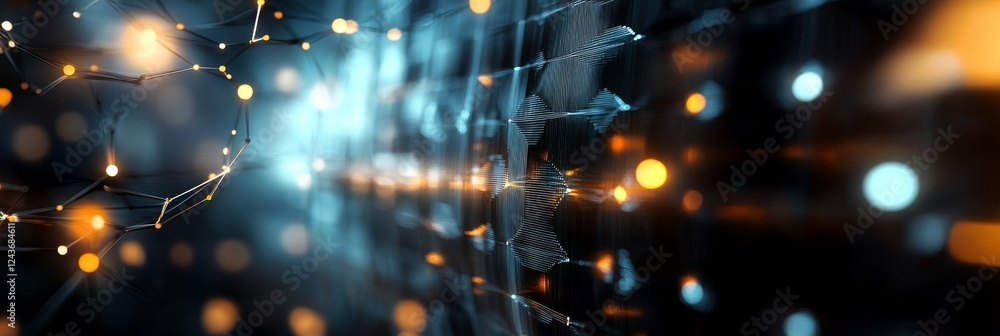 Poster this vibrant digital background is ideal for displaying tech processes, advanced ai systems, efficie