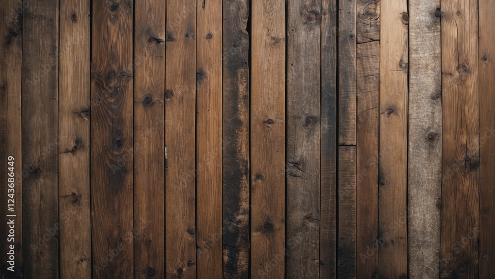 Poster closeup view of a textured wooden panel showcasing natural patterns and weathered finishes ideal for