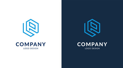 Modern letter LP, monogram letter LP logo design, PL logo vector