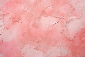 Close up of pink decorative venetian plaster creating an abstract cracked and textured surface