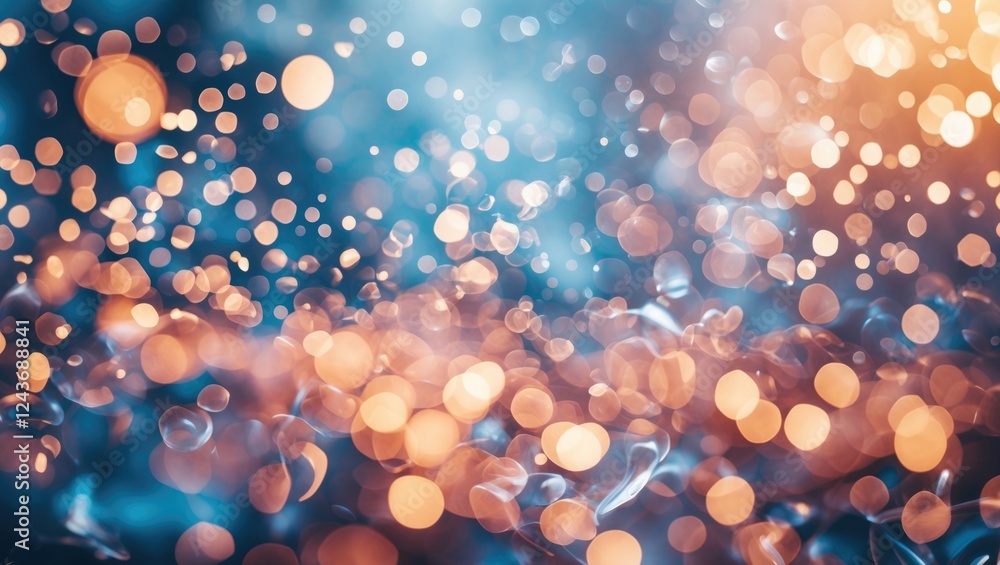 Poster vibrant abstract bokeh effect with colorful blurred lights suitable for creative editing projects an