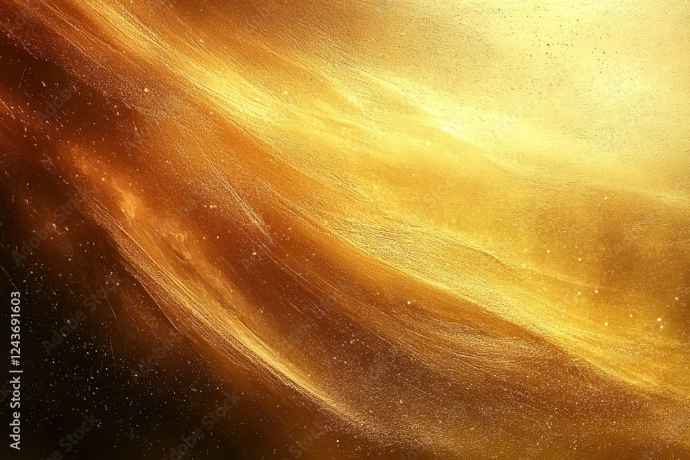 Poster abstract golden texture background with shimmering particles