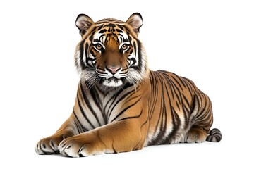 Obraz premium South China Tiger isolated on white background 