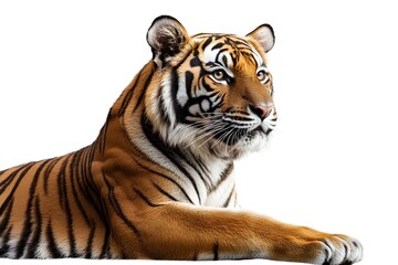 Obraz premium South China Tiger isolated on white background 
