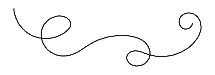 The needle and thread icon. A simple flat vector illustration on a white background