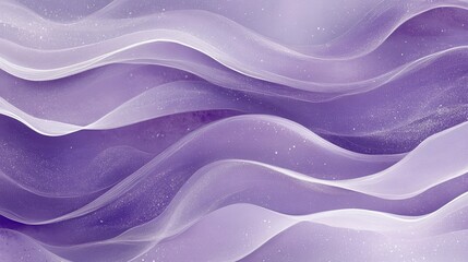 Abstract Purple Wave Background with Glitter