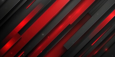 Obraz premium Abstract Red and Black Geometric Background