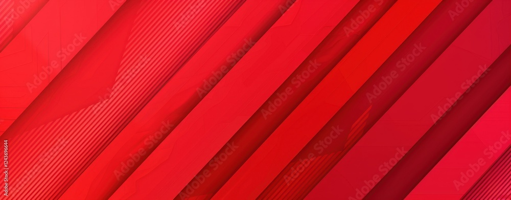 Poster Abstract Red Diagonal Lines Background