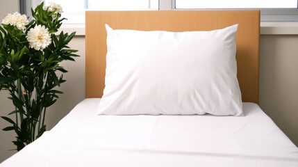 Advanced Modern Hospital Room Featuring Touchscreen Controls Futuristic Medical Equipment and a Serene Comfortable Environment for Patient Care and Treatment