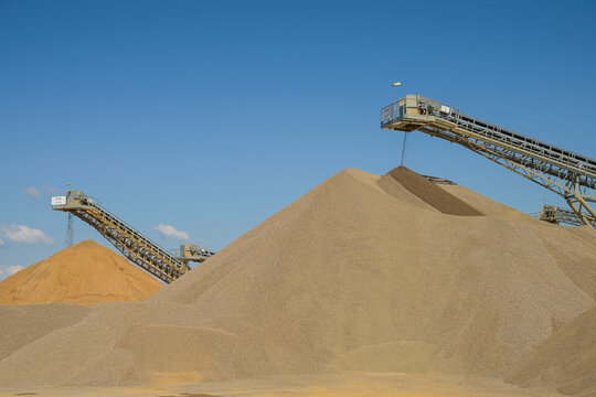 Kieswerk Holcim Kies und Splitt GmbH, Weimar (Lahn), Landkreis Marburg-Biedenkopf, Hessen, Deutschland