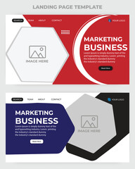 Marketing business landing page template
