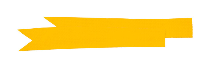 Yellow tape set on transparent background