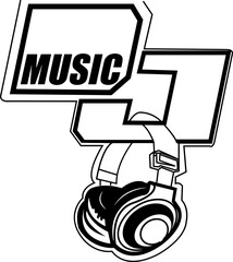 Free vector cute astronaut playing dj electronic music with headphone svg vector illustration