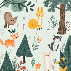 Fototapeta premium Cute and playful