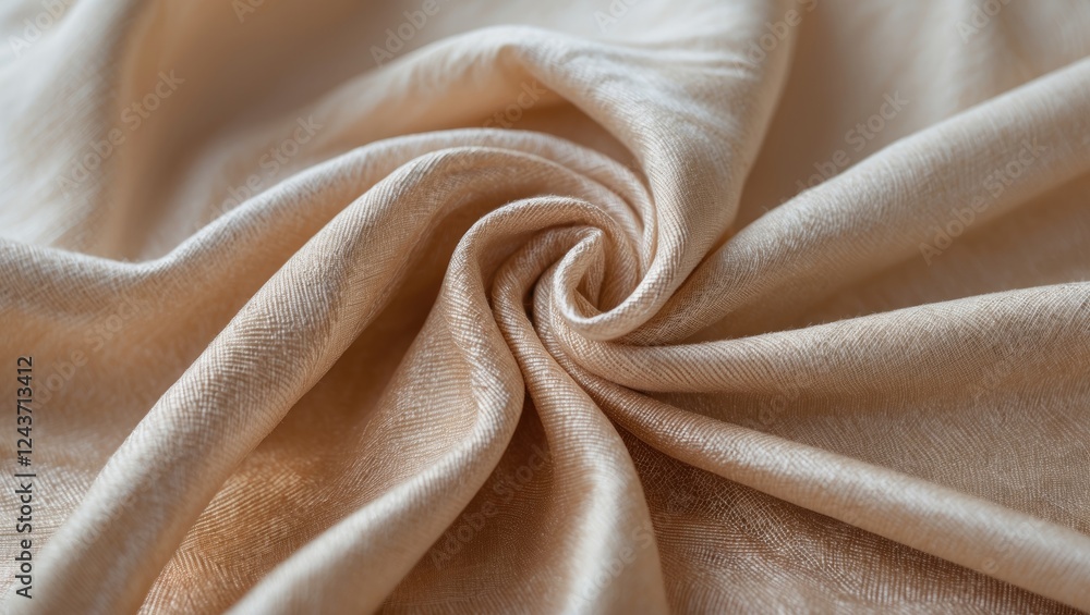 Aufkleber luxurious silk fabric texture in soft beige with intricate weaving patterns showcasing elegance and 