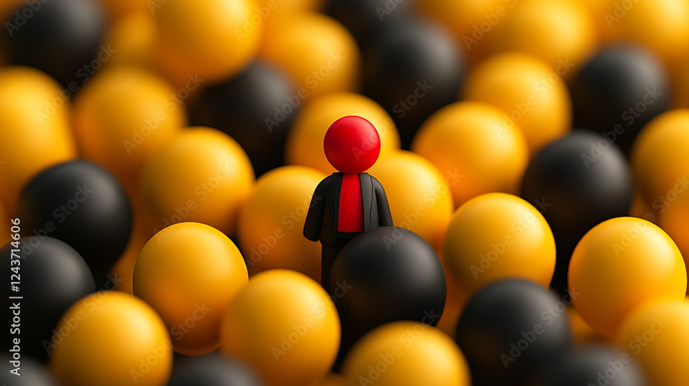 Poster strategic decision-making amidst chaos an insightful exploration of individuality in a sea of duplic