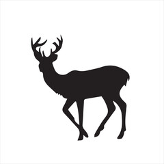 deer silhouette vector illustration