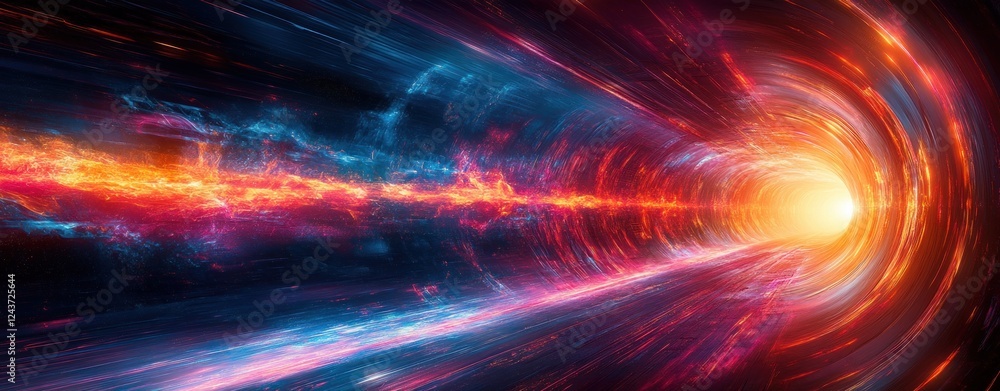 Poster dynamic abstract futuristic background with bright colors and motion
