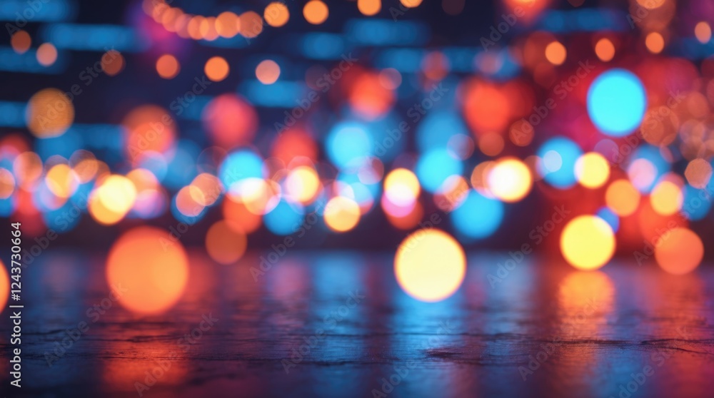 Aufkleber colorful abstract background with bokeh effect creating a festive atmosphere ideal for celebrations 