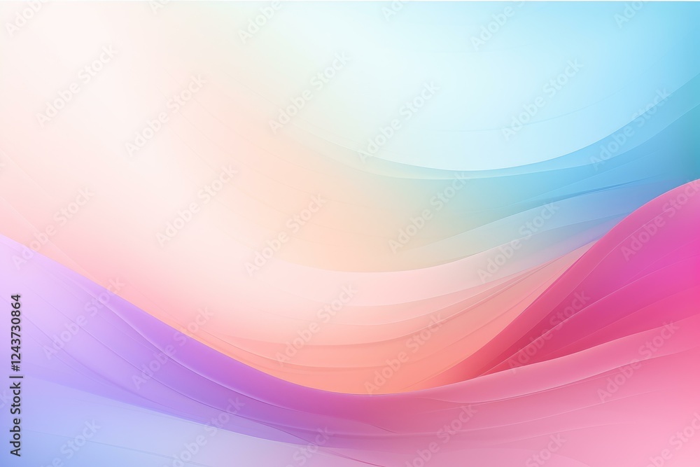 Aufkleber abstract pastel colors background creating soft and dreamy atmosphere with flowing waves