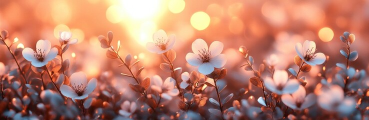 Eucalyptus Leaves and Gypsophila Flowers Soft Pastel Background for Weddings and Celebrations
