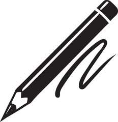 Silhouette vector icon of an eyebrow pencil. Perfect for beauty, makeup, and cosmetic designs. Ideal for personal care, beauty routines, and salon branding.