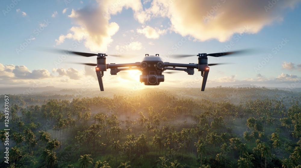 Poster explore the future of smart conservation with cutting-edge ai-powered reforestation drones witness a