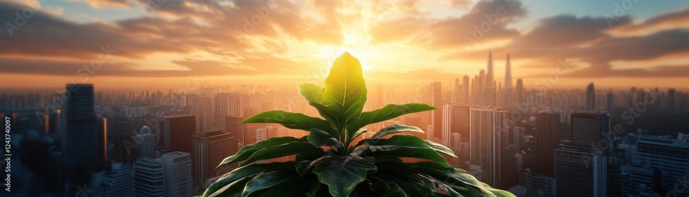 Poster visualize the future sustainable cityscapes powered by cutting-edge technology discover automated sm