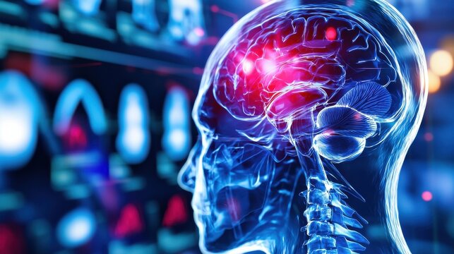 MRI displaying humeral head deterioration from osteoarthritis