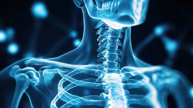 MRI displaying swelling around the clavicle from muscle strain