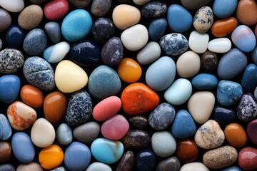 Assorted polished stones showcasing diverse colors and textures