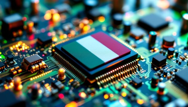 Italy's Technological Heartbeat: A Nation's Innovation in Microchips - Powered by Adobe